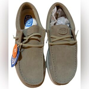 Hey Dude Men's Stone Grey Loafers Size 14